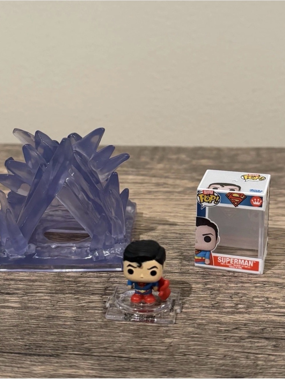 Funko Superman Mini Figure with Purple Ice Effect
